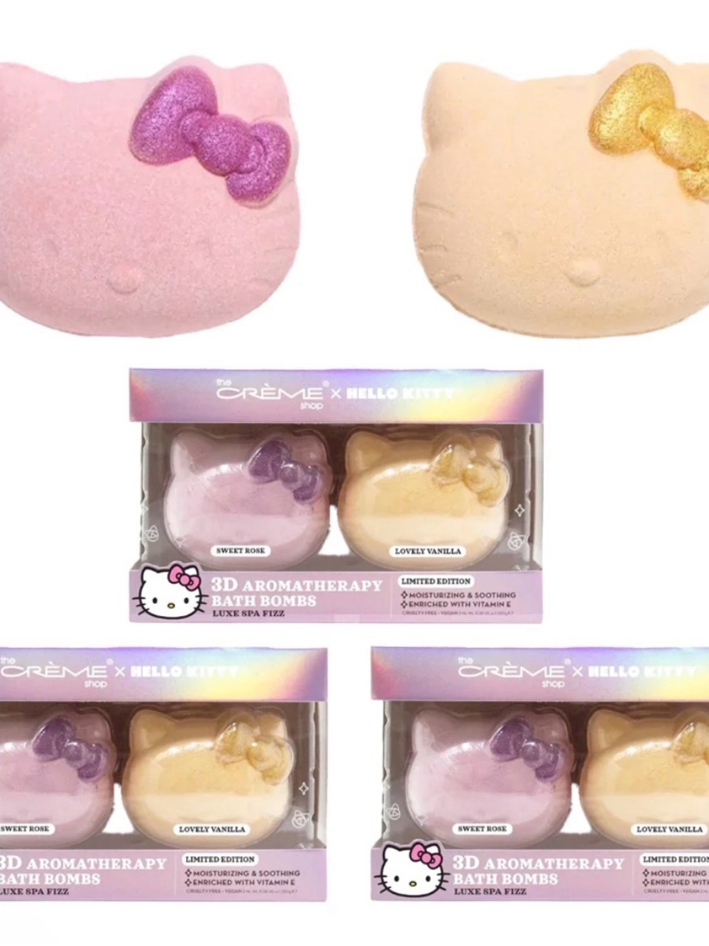 Bath Bombs - Sweet Rose & Lovely Vanilla - Picture 2 of 2